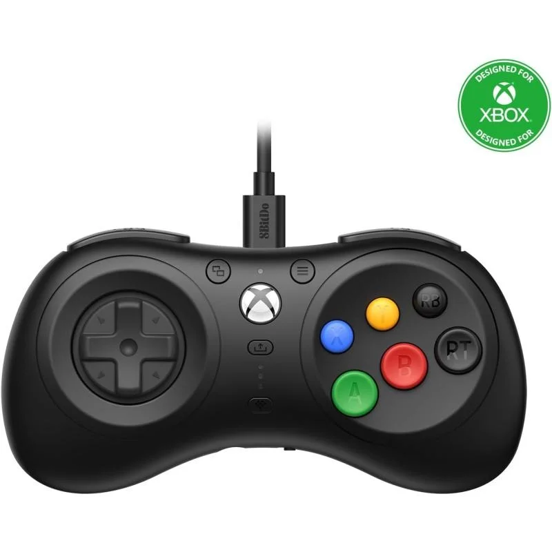 8Bitdo M30 Xbox Kablolu Oyun Kolu - Siyah Xbox Series X Series S - 0ne Windows PC Uyumlu