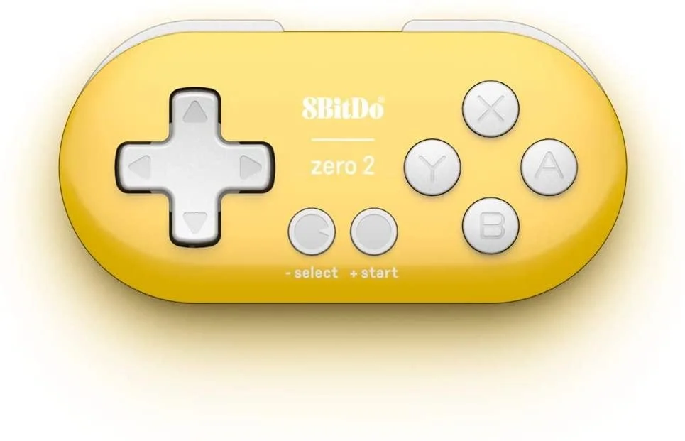 8Bitdo Zero 2 Bluetooth Oyun Kolu Nintendo Switch, PC, Mac Os, Android Sarı