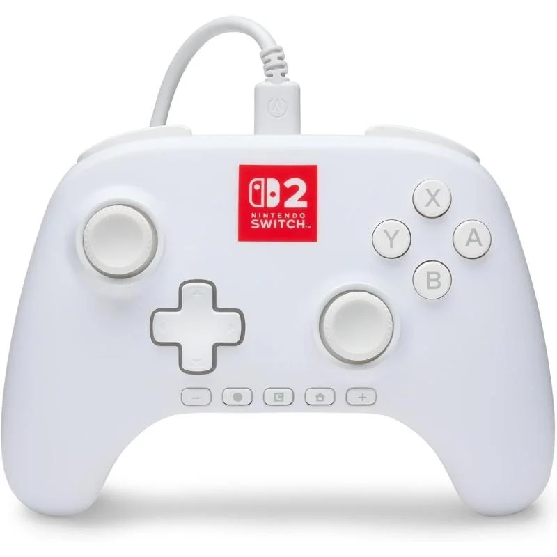 PowerA Advantage Nintendo Switch 2 Lumectra Wired Pro Controller Kablolu Oyun Kolu Beyaz