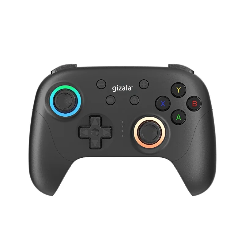 gizala Kablosuz Oyun Kontrolcüsü Gamepad Hall Effect Triggers Joystick Game Controller Switch 2 / Switch/ PC/Steam/Android/IOS Siyah gzl01