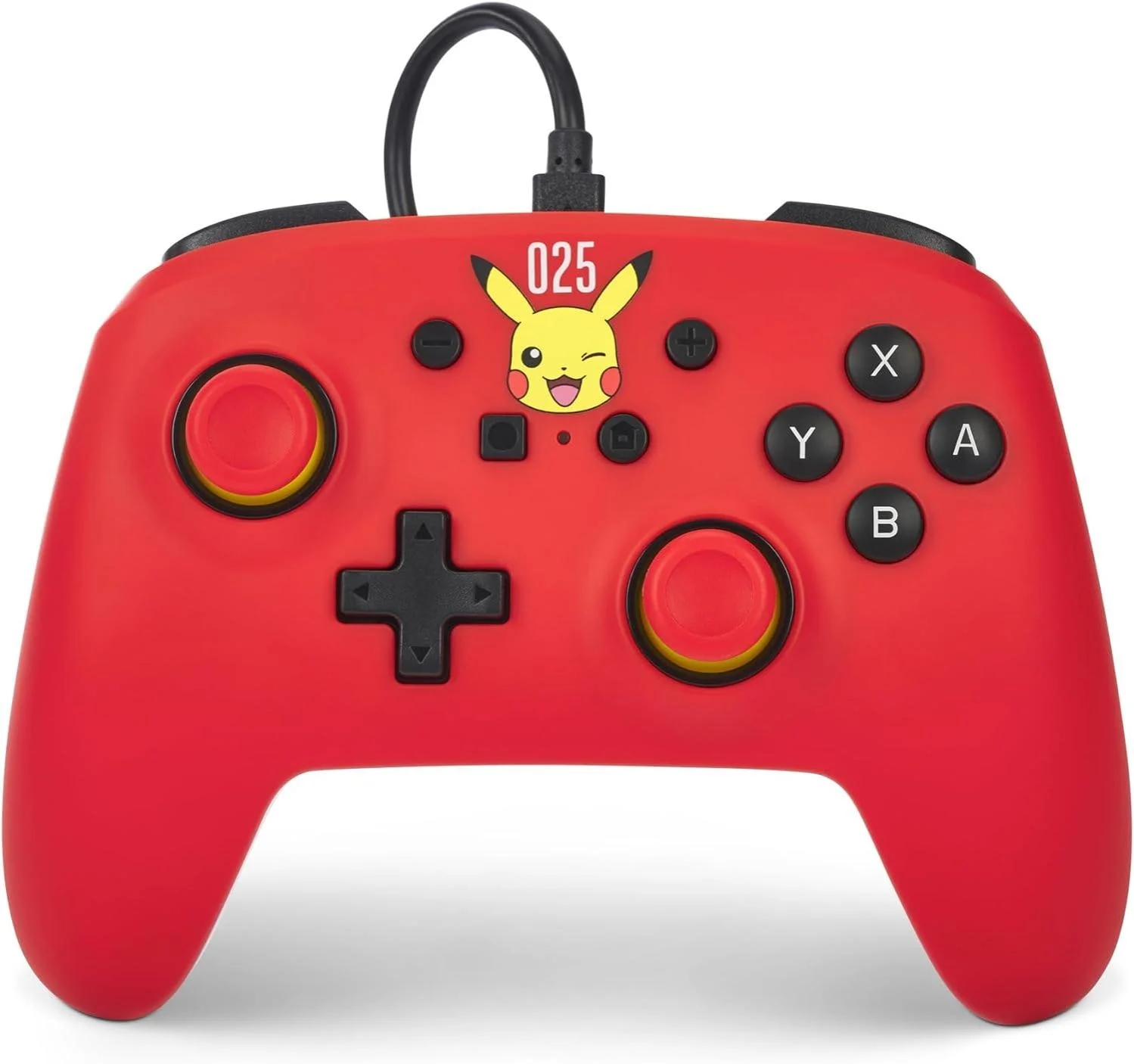 Nintendo Switch Oyun Kolu Kablolu Lisanslı Laughing Pikachu Pokemon 025 Powera