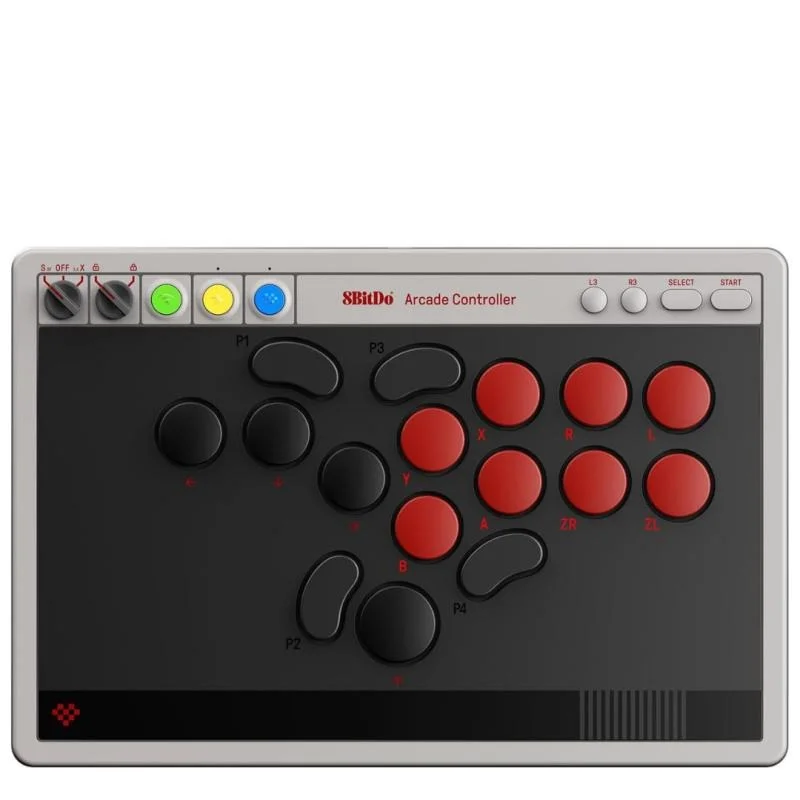 8Bitdo All Button Arcade Stick Bluetooth Kablosuz Nintendo Switch , PC, macOS, Steam & Raspberry Pi Uyumlu