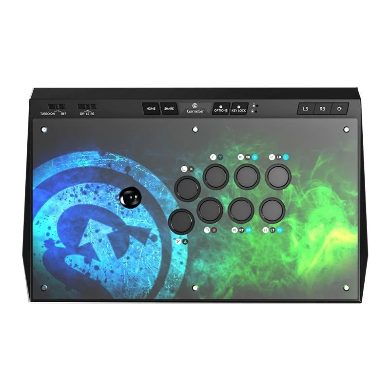 GameSir C2 Arcade Stick Game Controller, Fightstick Sanwa Denshi Joystick ve Button XBOX ONE, PS4, Nintendo Switch, ve Windows PC Uyumlu