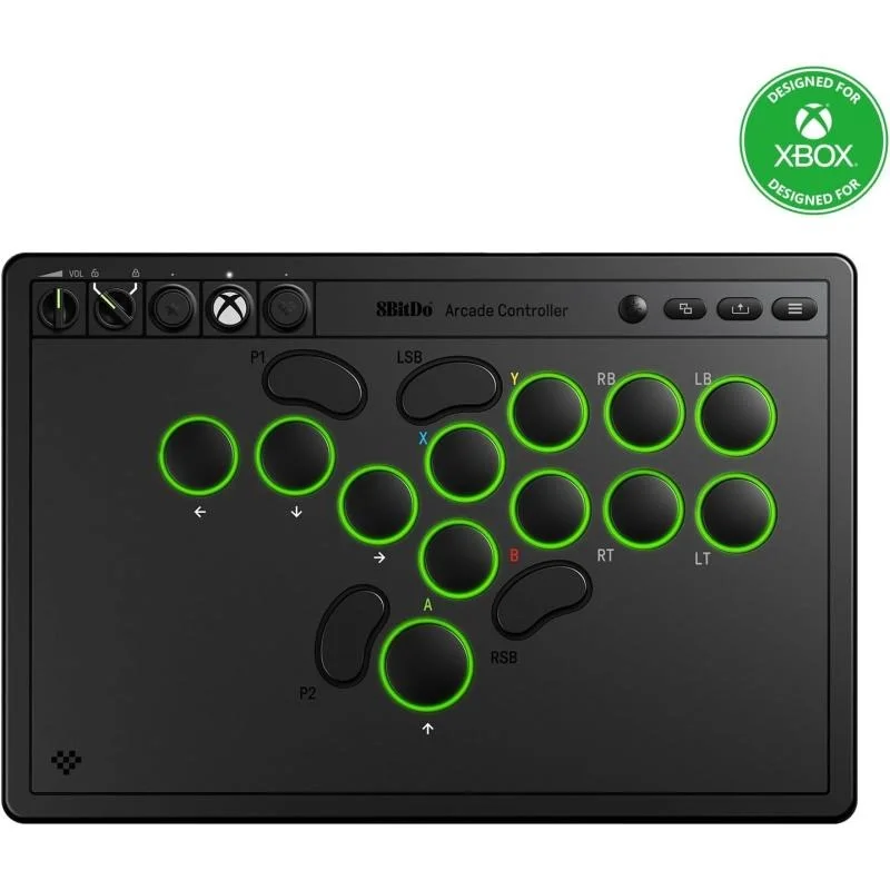8Bitdo All-Button Arcade Stick Kablosuz Xbox Series, Xbox One Series Ve PC Uyumlu Siyah