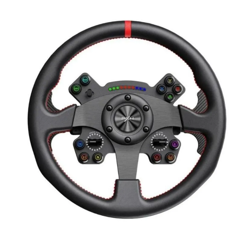 PXN WCS R2 Profesyonel Yarış Direksiyonu – 330mm Deri & Karbon Fiber