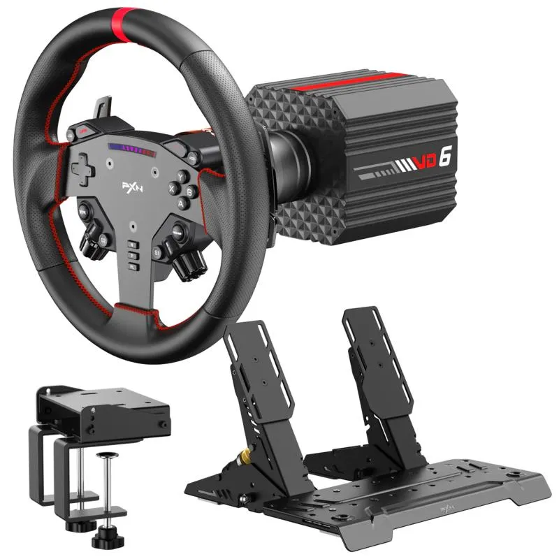 PXN VD6 Direct Drive Profesyonel Yarış Direksiyon Seti – 6Nm Servo Motor & Hall Sensör
